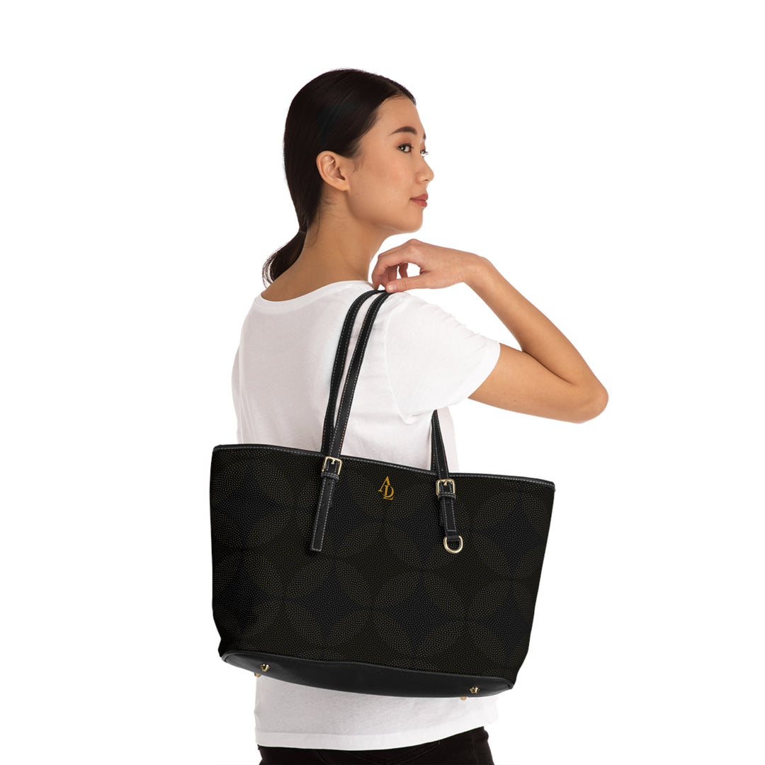 PU Leather Tote Bag Black | Ascenda Classics