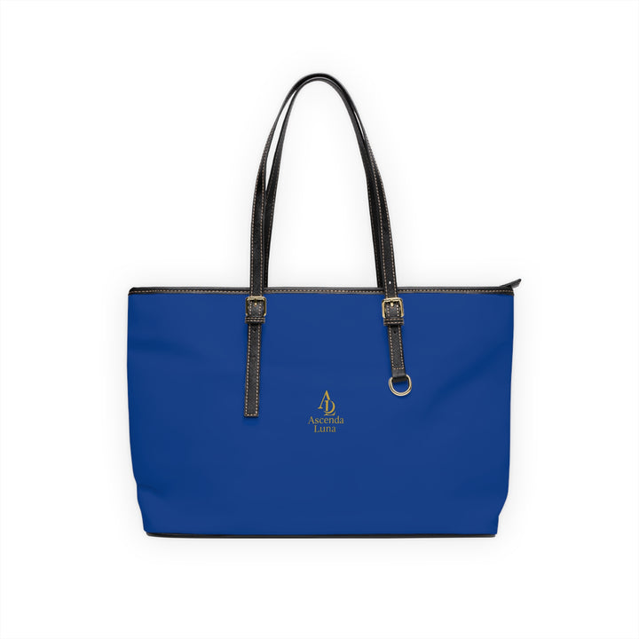 PU Leather Tote Bag Navy Blue | Ascenda Classics