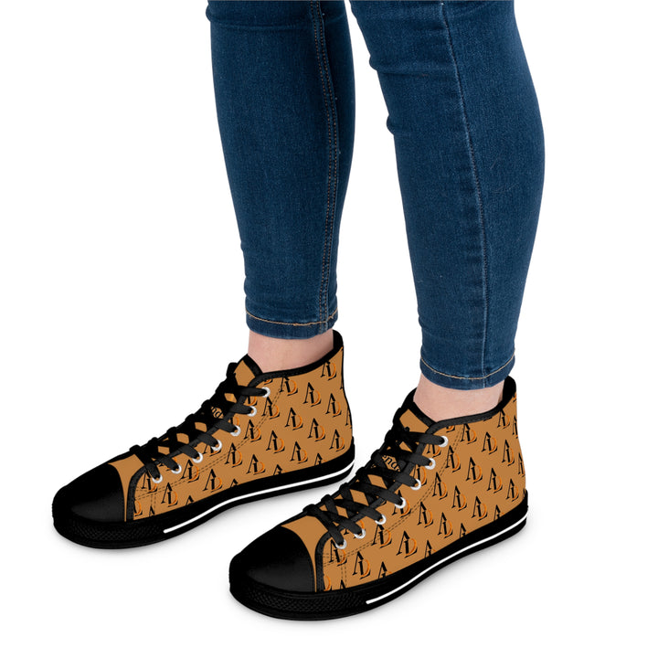 Stylish Women's High Top Sneakers with Ascenda Luna on the go