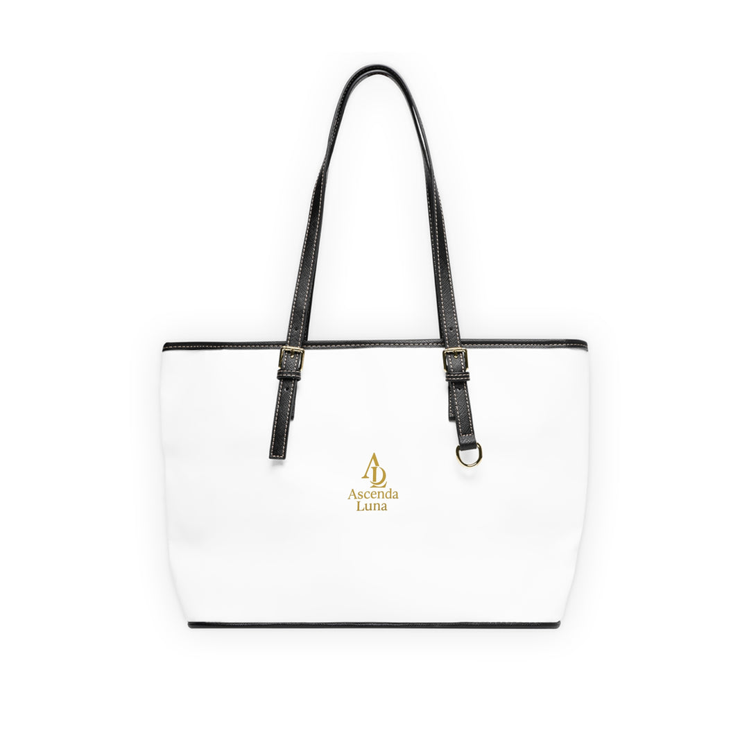 PU Leather Tote Bag White | Ascenda Classics