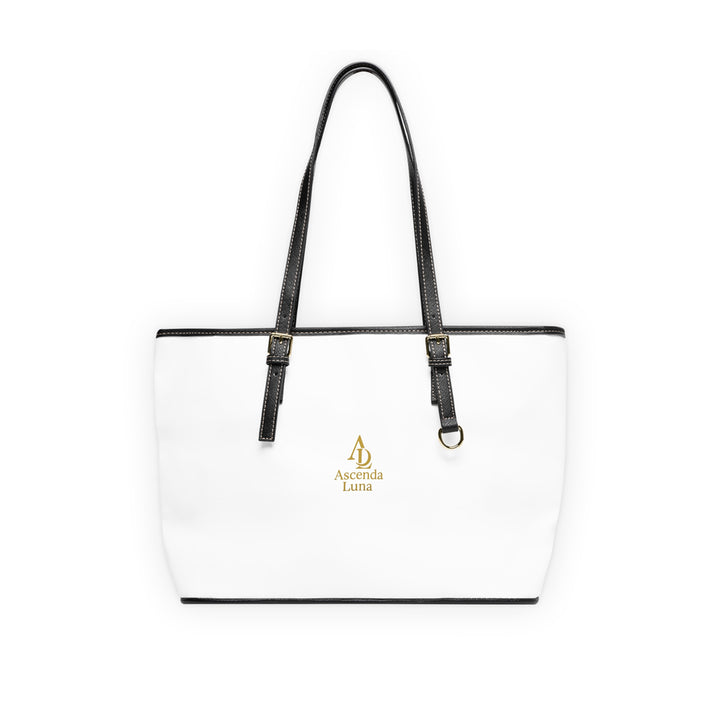 PU Leather Tote Bag White | Ascenda Classics