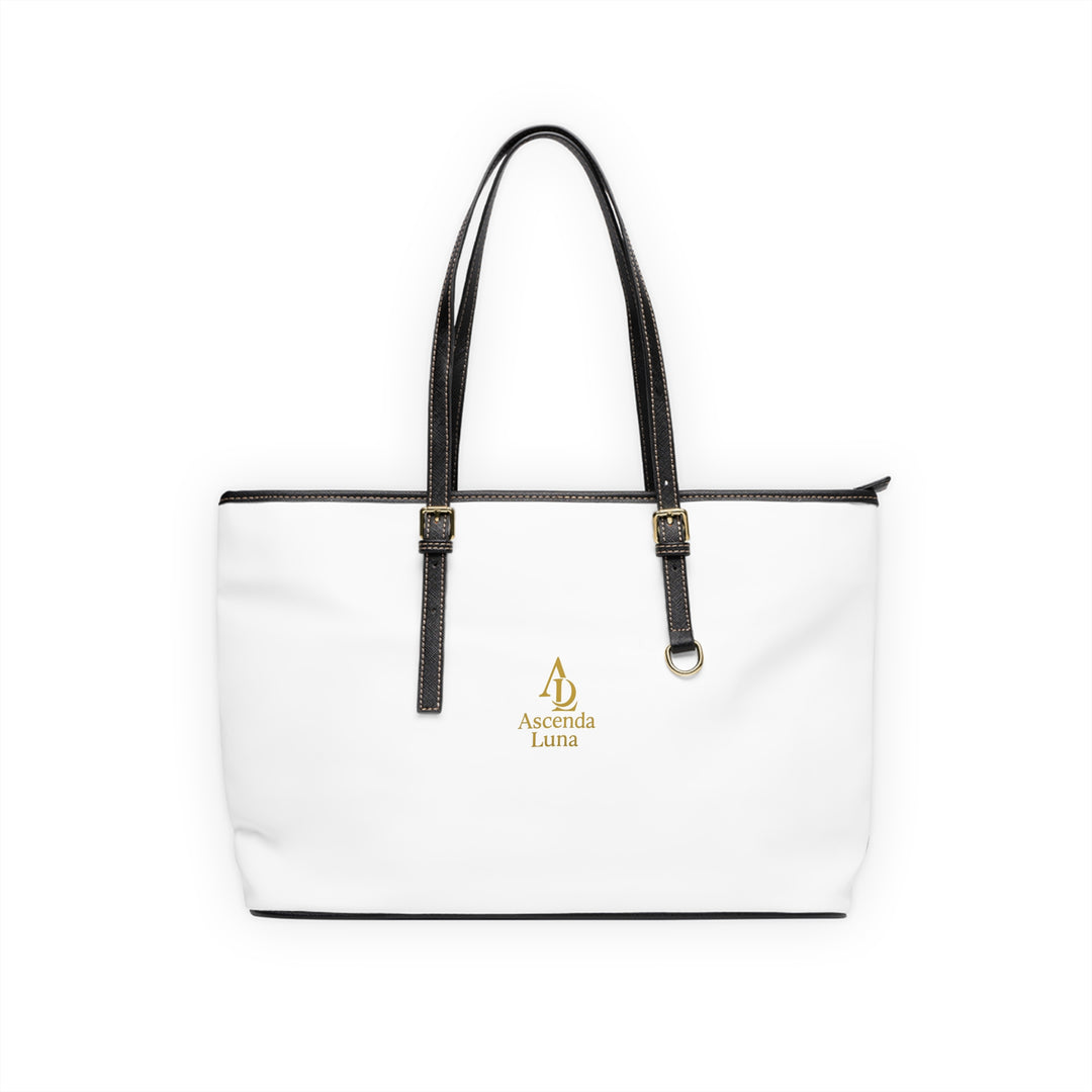 PU Leather Tote Bag White | Ascenda Classics