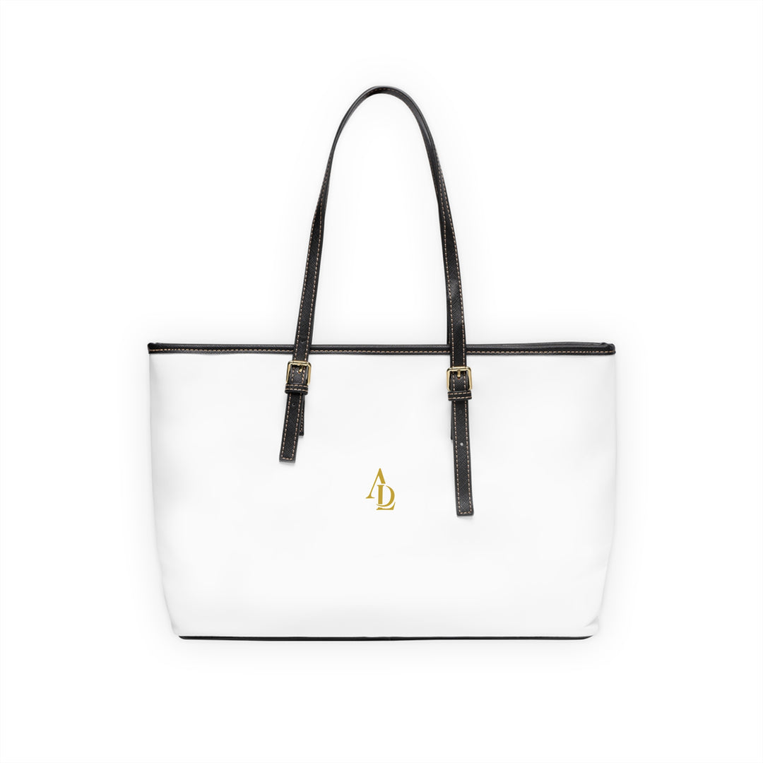 PU Leather Tote Bag White | Ascenda Classics