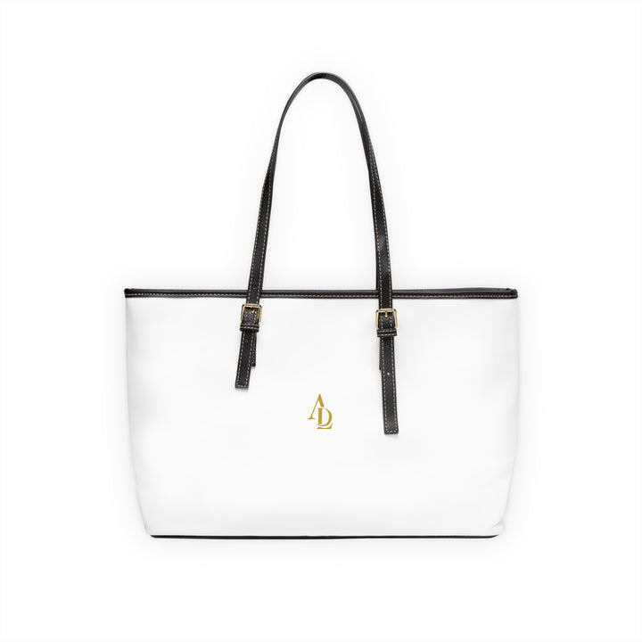 PU Leather Tote Bag White | Ascenda Classics
