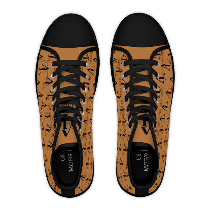 Stylish Women's High Top Sneakers with Ascenda Luna on the go