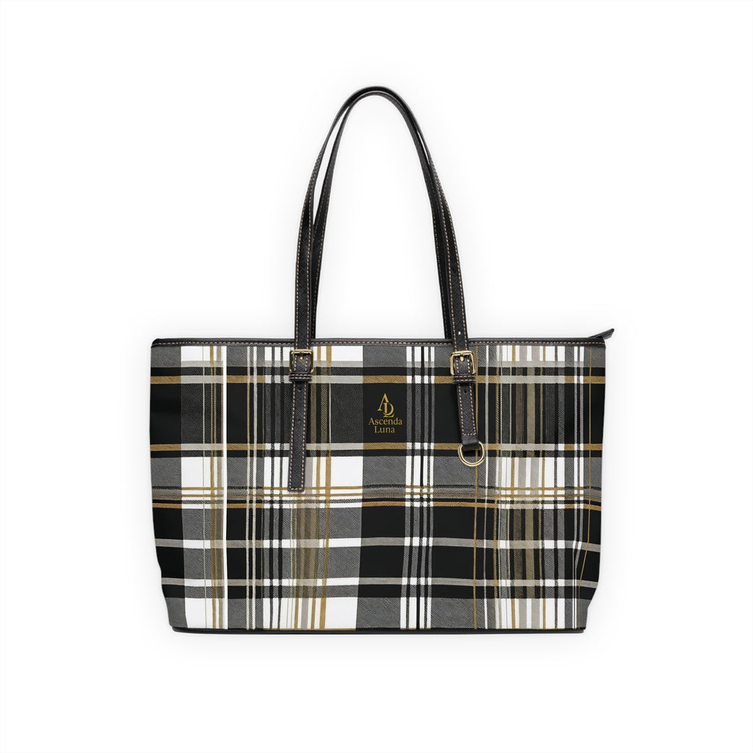 PU Leather Tote Bag | Ascenda Geometrics