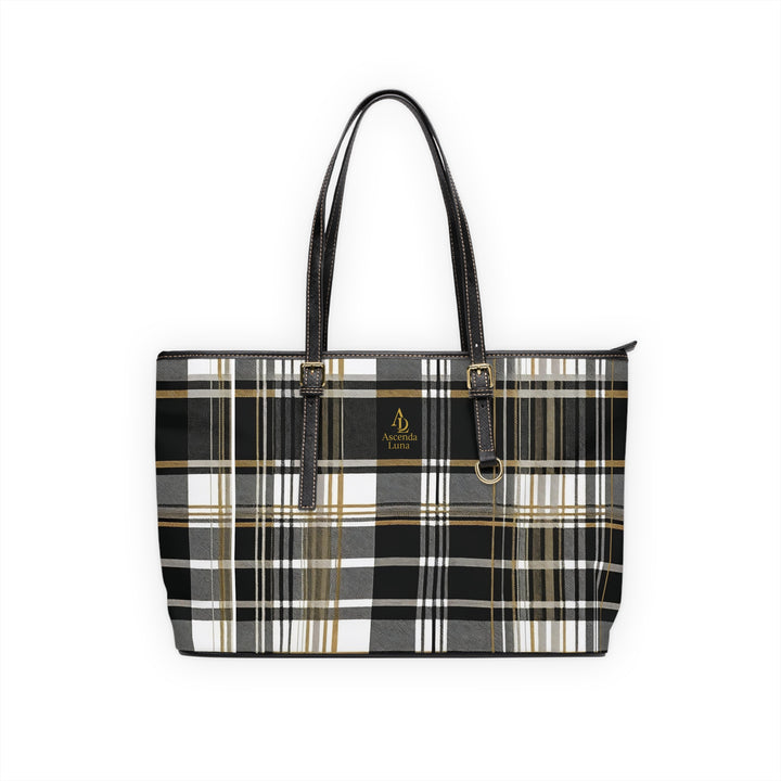 PU Leather Tote Bag | Ascenda Geometrics