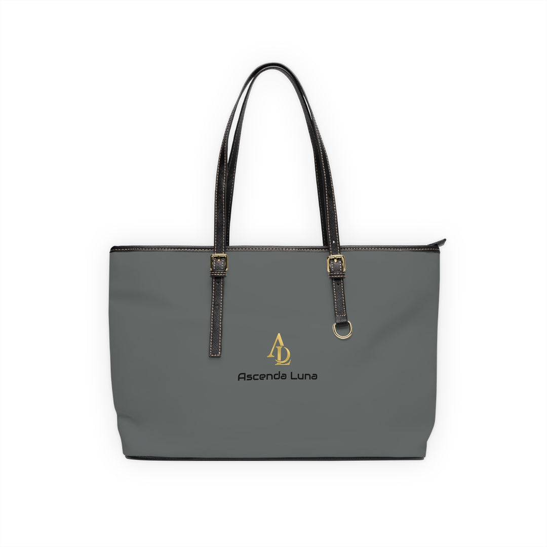 PU Leather Tote Bag Grey | Ascenda Classics