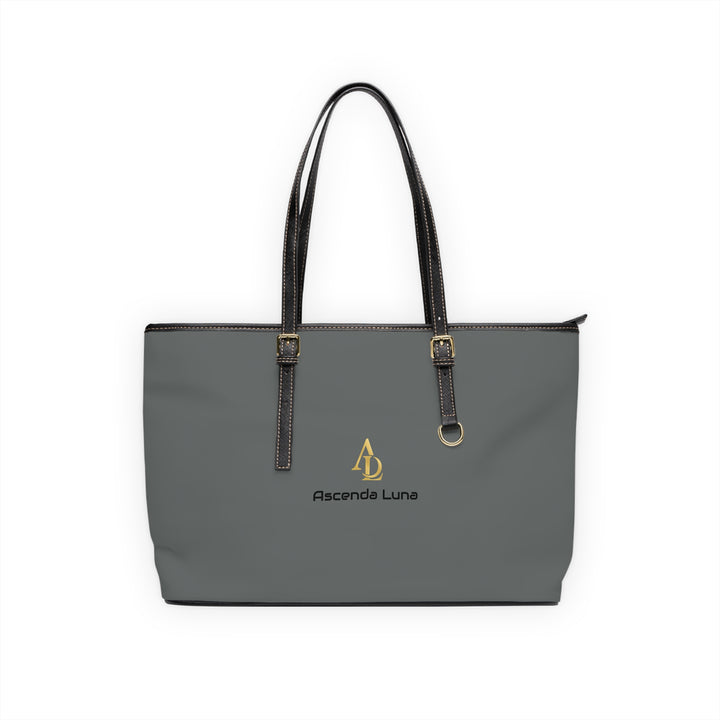 PU Leather Tote Bag Grey | Ascenda Classics