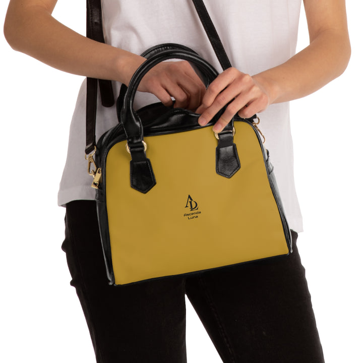 Shoulder Handbag Dark Mustard | Ascenda Classics