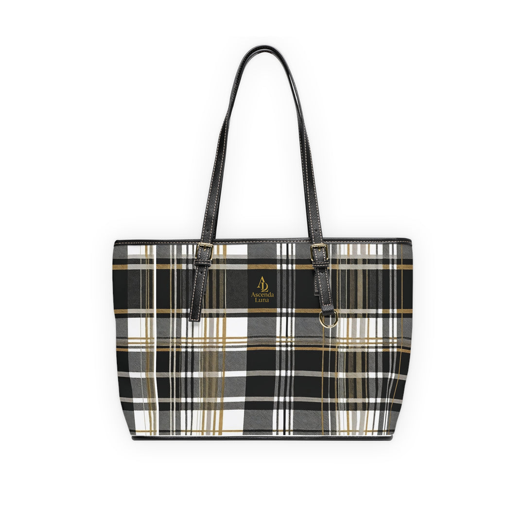 PU Leather Tote Bag | Ascenda Geometrics