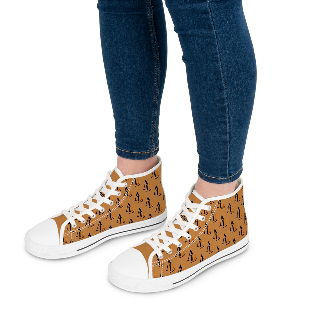 Stylish Women's High Top Sneakers with Ascenda Luna on the go