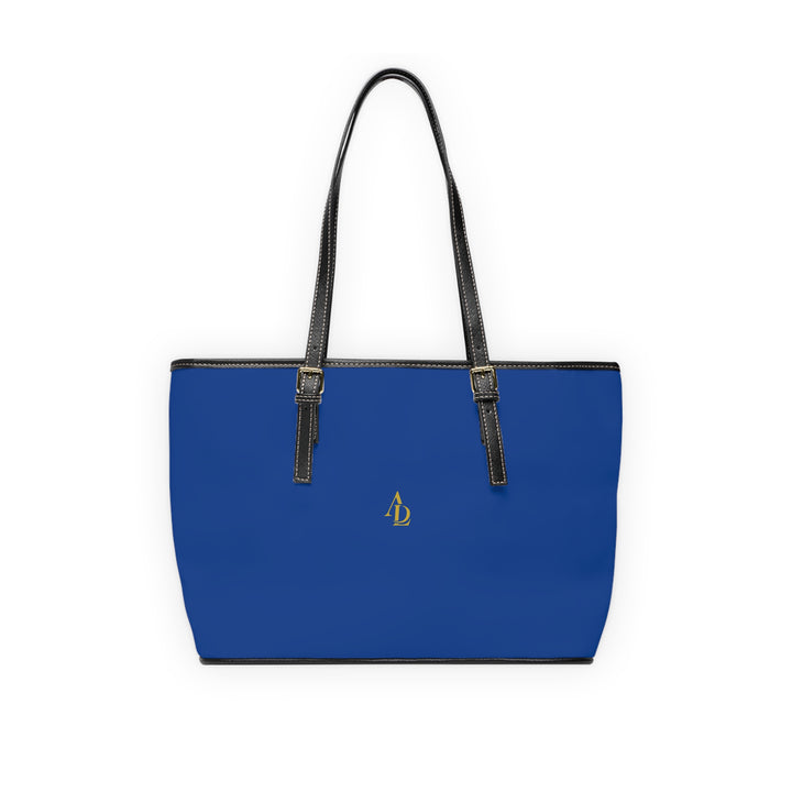 PU Leather Tote Bag Navy Blue | Ascenda Classics