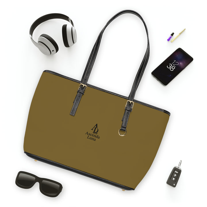 PU Leather Tote Bag Mustard | Ascenda Classics