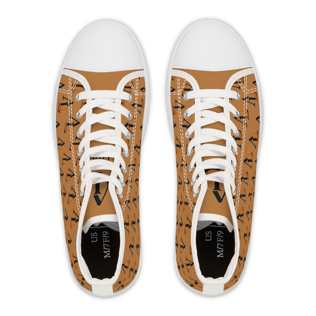 Stylish Women's High Top Sneakers with Ascenda Luna on the go