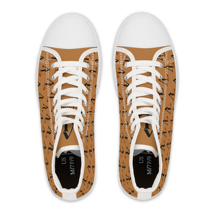 Stylish Women's High Top Sneakers with Ascenda Luna on the go