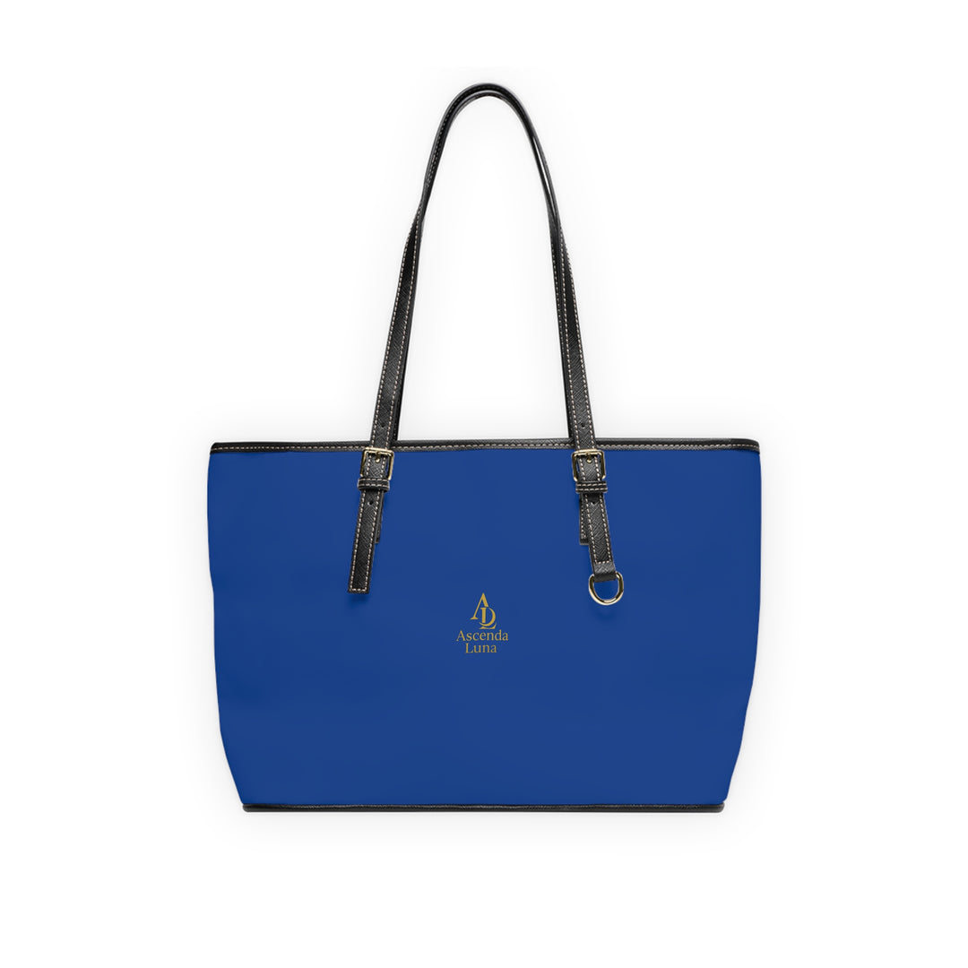 PU Leather Tote Bag Navy Blue | Ascenda Classics