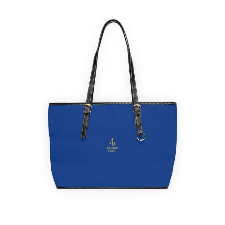 PU Leather Tote Bag Navy Blue | Ascenda Classics