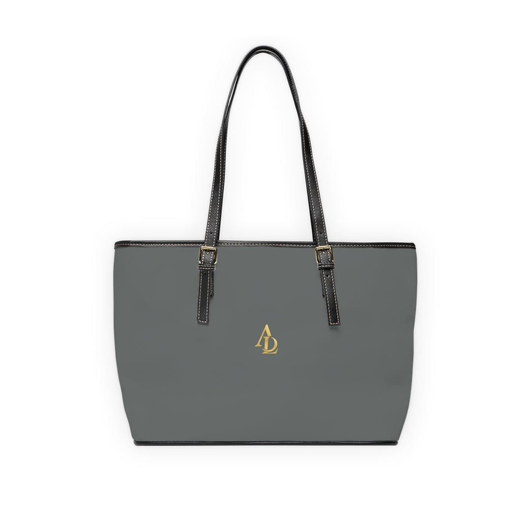 PU Leather Tote Bag Grey | Ascenda Classics