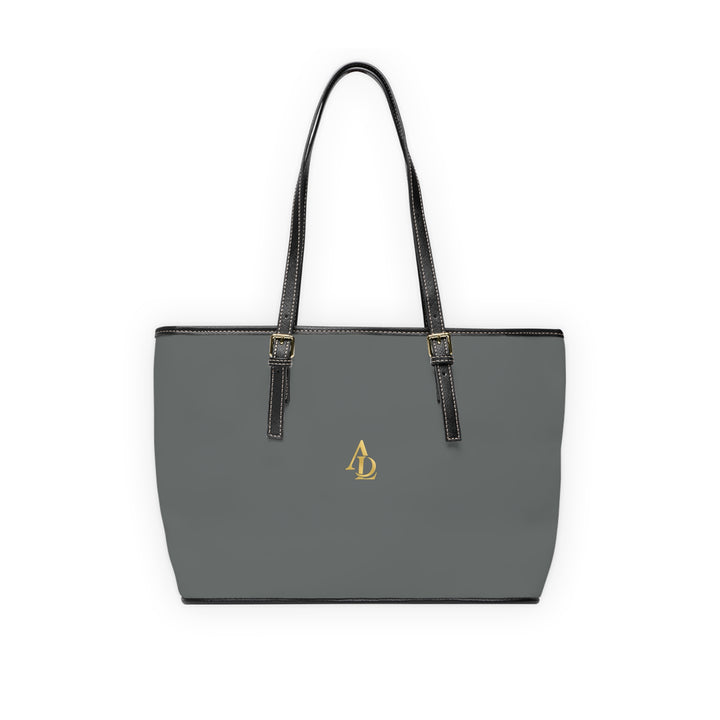 PU Leather Tote Bag Grey | Ascenda Classics