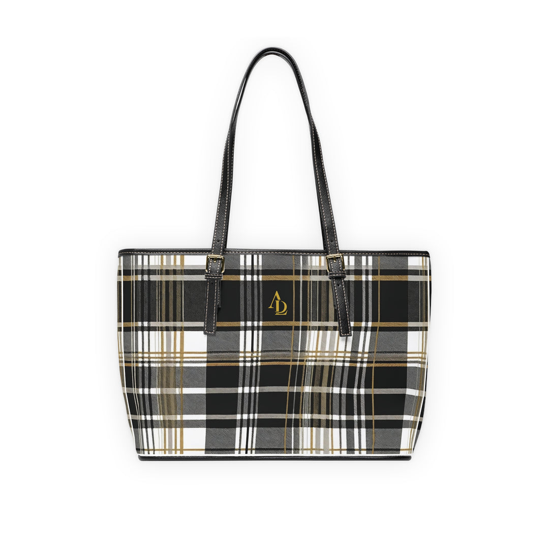 PU Leather Tote Bag | Ascenda Geometrics