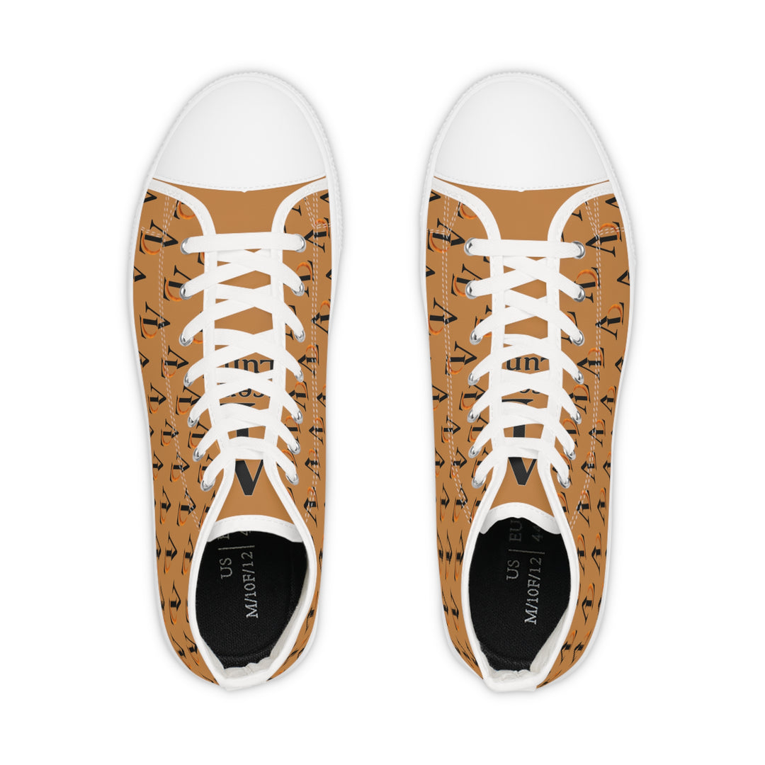 Stylish Men's High Top Sneakers with Ascenda Luna on the go