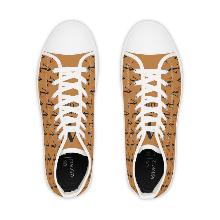 Stylish Men's High Top Sneakers with Ascenda Luna on the go