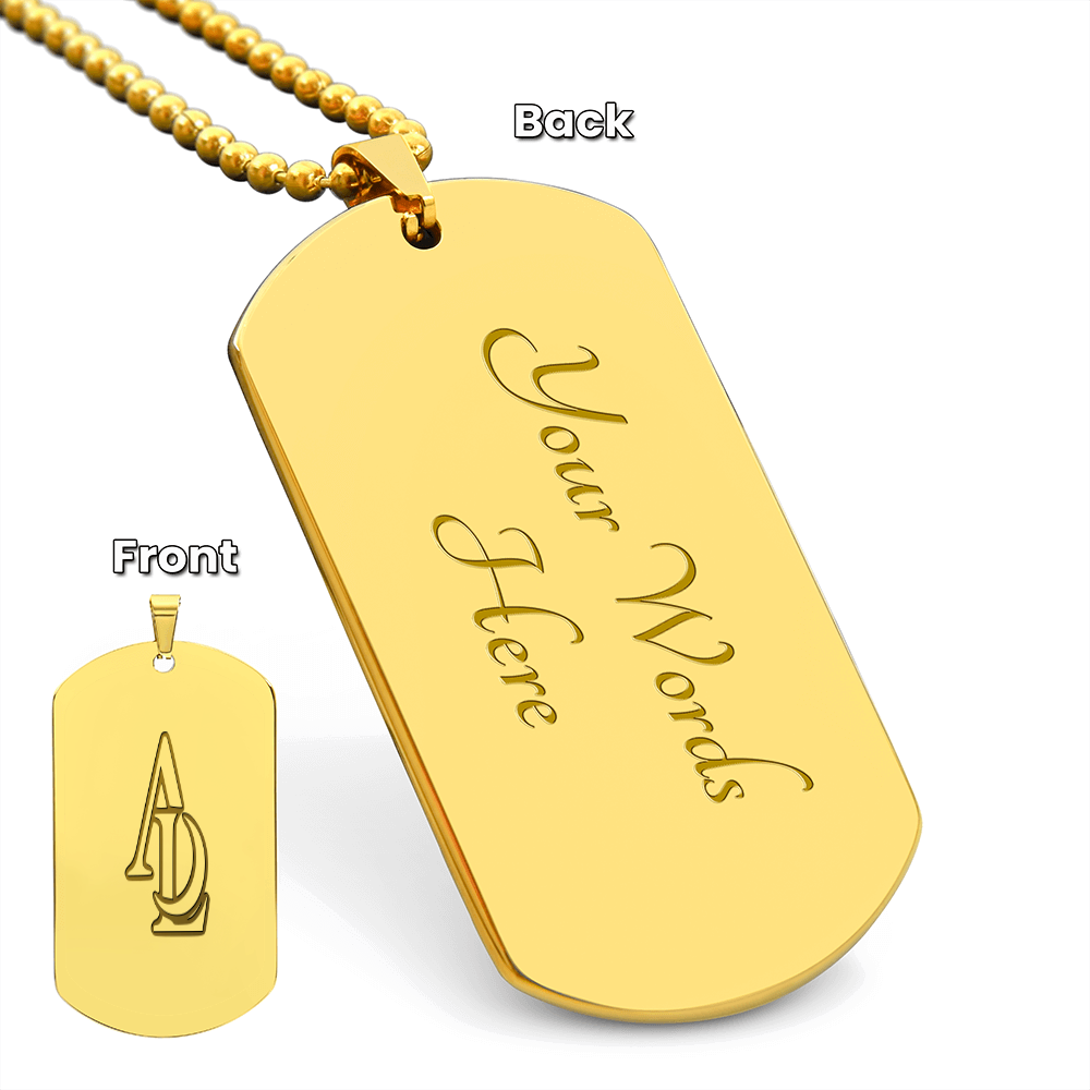 Ascenda Luna Dog Tag Necklace