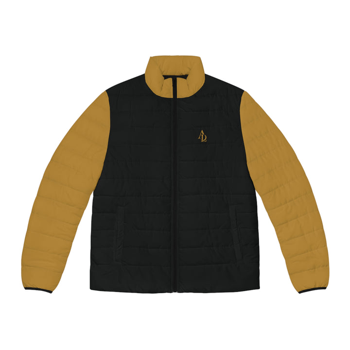 Men's Puffer Jacket black & gold | Ascenda Classics