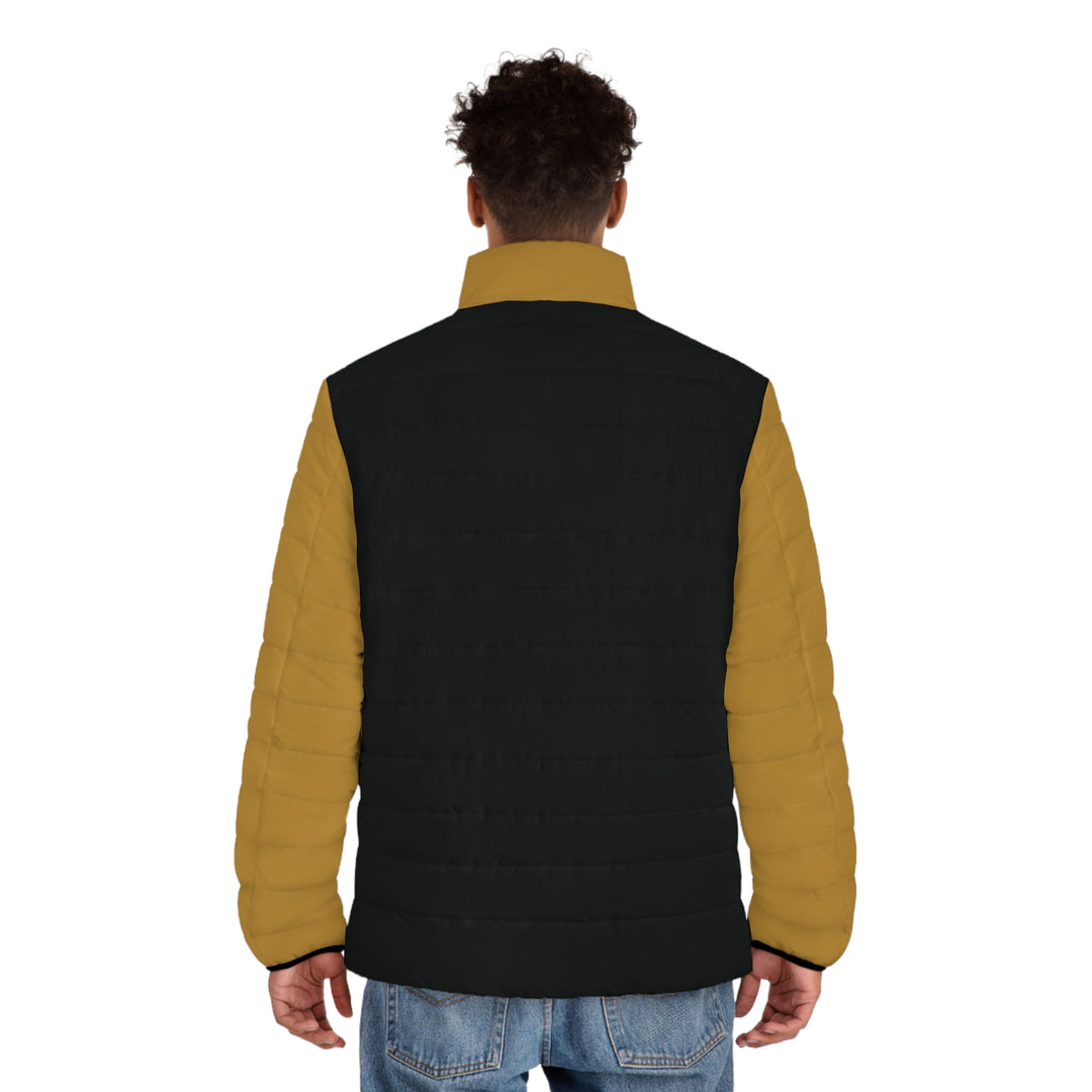 Men's Puffer Jacket black & gold | Ascenda Classics
