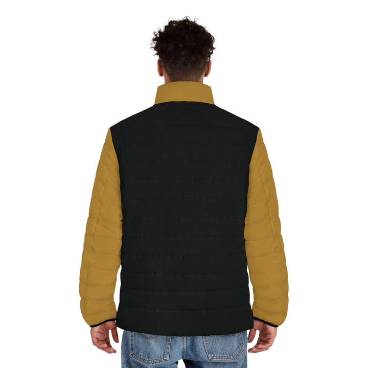 Men's Puffer Jacket black & gold | Ascenda Classics