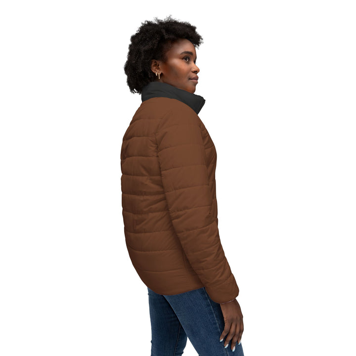 Women’s Puffer Jacket milk chocolate | Ascenda Classics