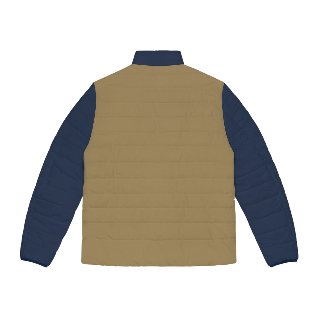 Men's Puffer Jacket Navy & Khaki | Ascenda Classics
