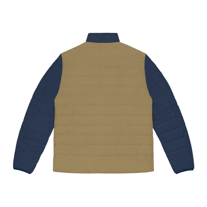 Men's Puffer Jacket Navy & Khaki | Ascenda Classics