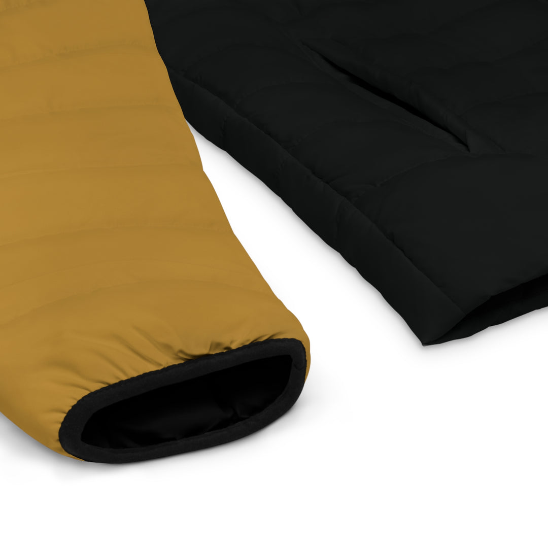 Men's Puffer Jacket black & gold | Ascenda Classics