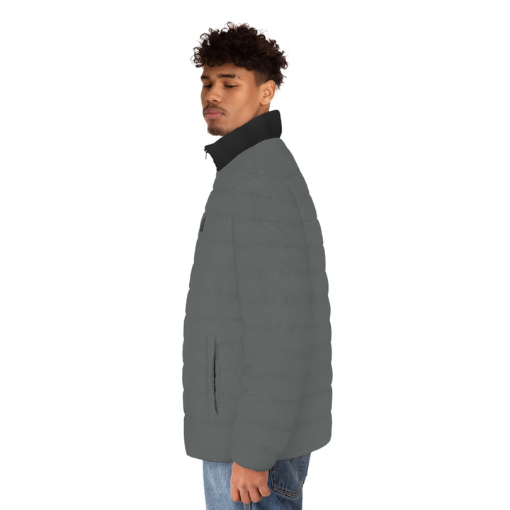 Men's Puffer Jacket grey & black | Ascenda Classics