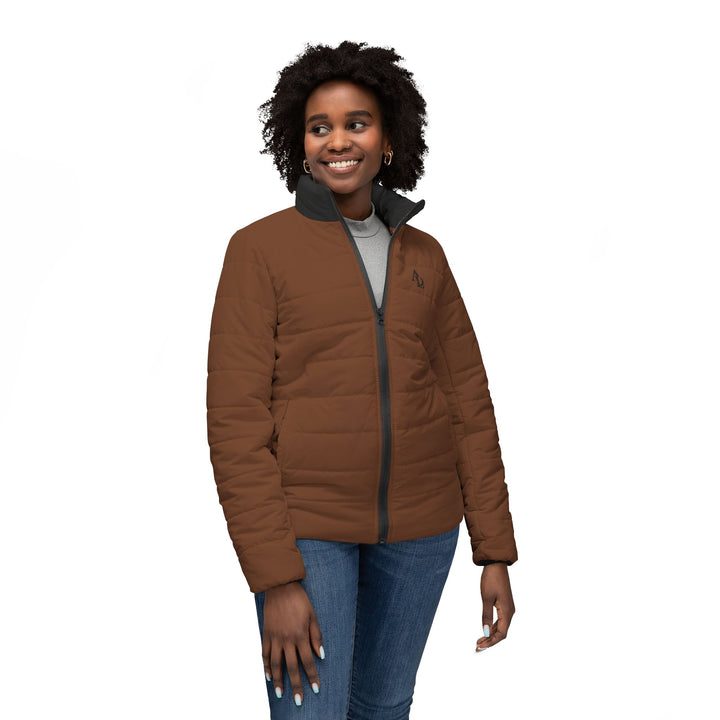 Women’s Puffer Jacket milk chocolate | Ascenda Classics
