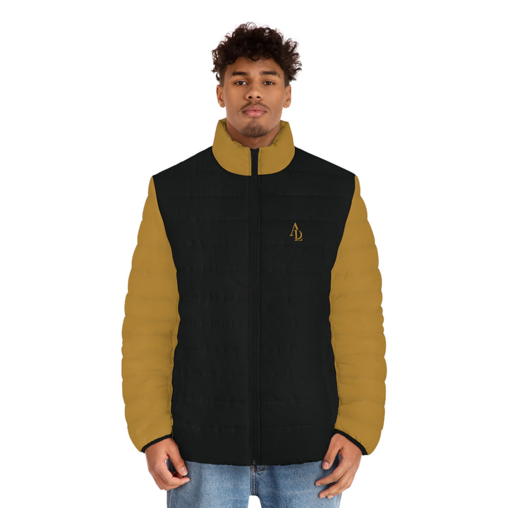 Men's Puffer Jacket black & gold | Ascenda Classics