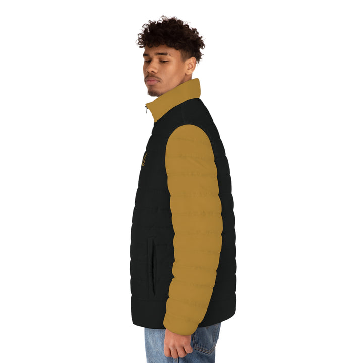 Men's Puffer Jacket black & gold | Ascenda Classics