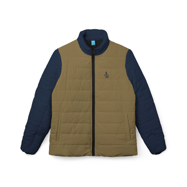 Women’s Puffer Jacket Navy & Khaki | Ascenda Classics