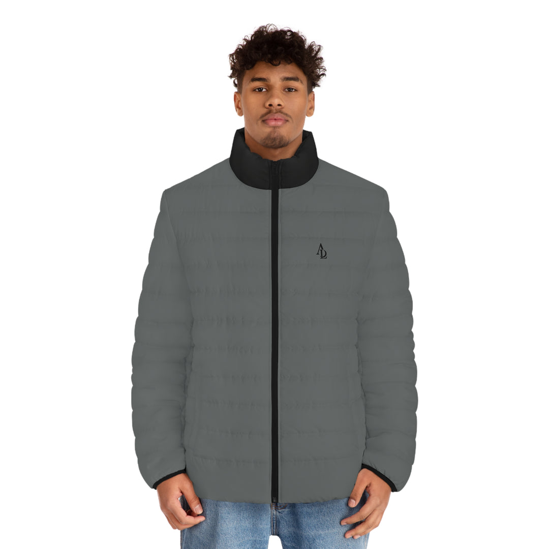 Men's Puffer Jacket grey & black | Ascenda Classics