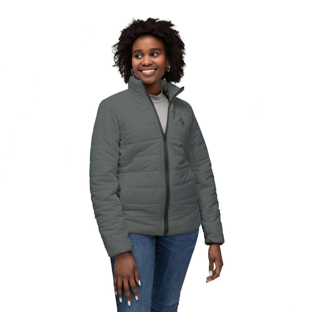 Women’s Puffer Jacket grey | Ascenda Classics